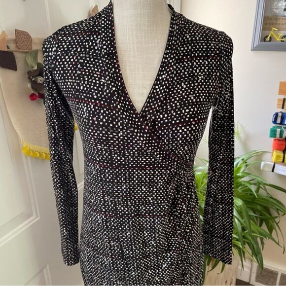 Clearance Sales!!! Gap Black dot Wrap Women's Dress (Size XS) - Picture 3 of 11